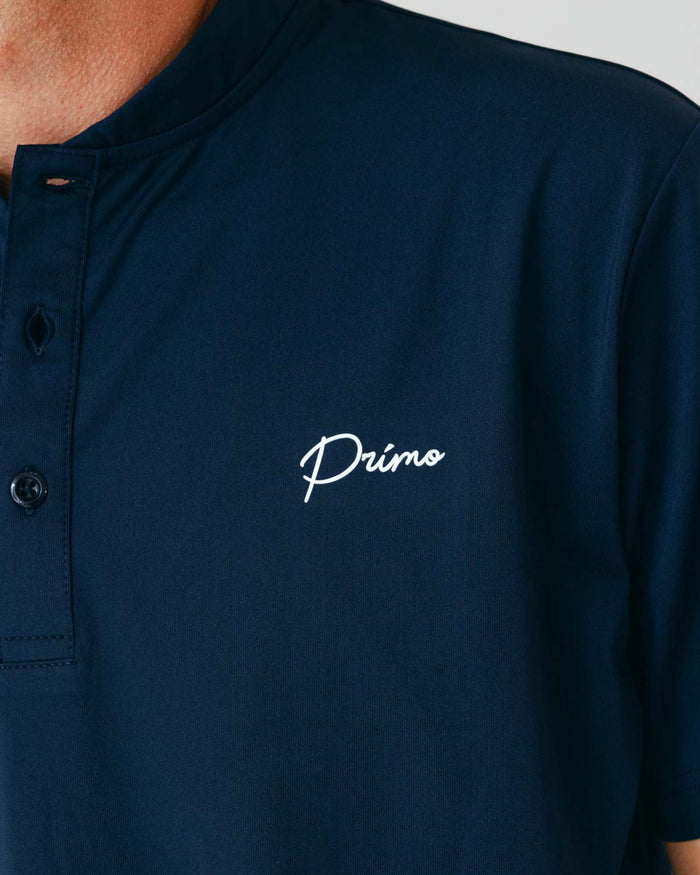 Grant Horvat Essentials Navy Blade Polo
