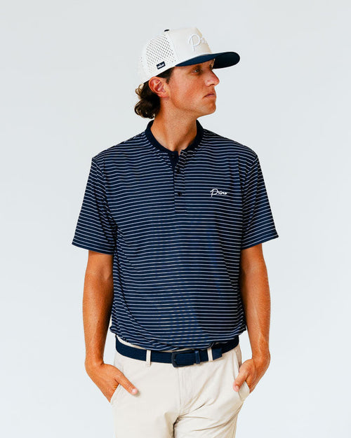 Grant Horvat Essentials Blade Polo - Navy Stripes