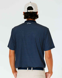 Grant Horvat Essentials Navy Stripes Blade Polo
