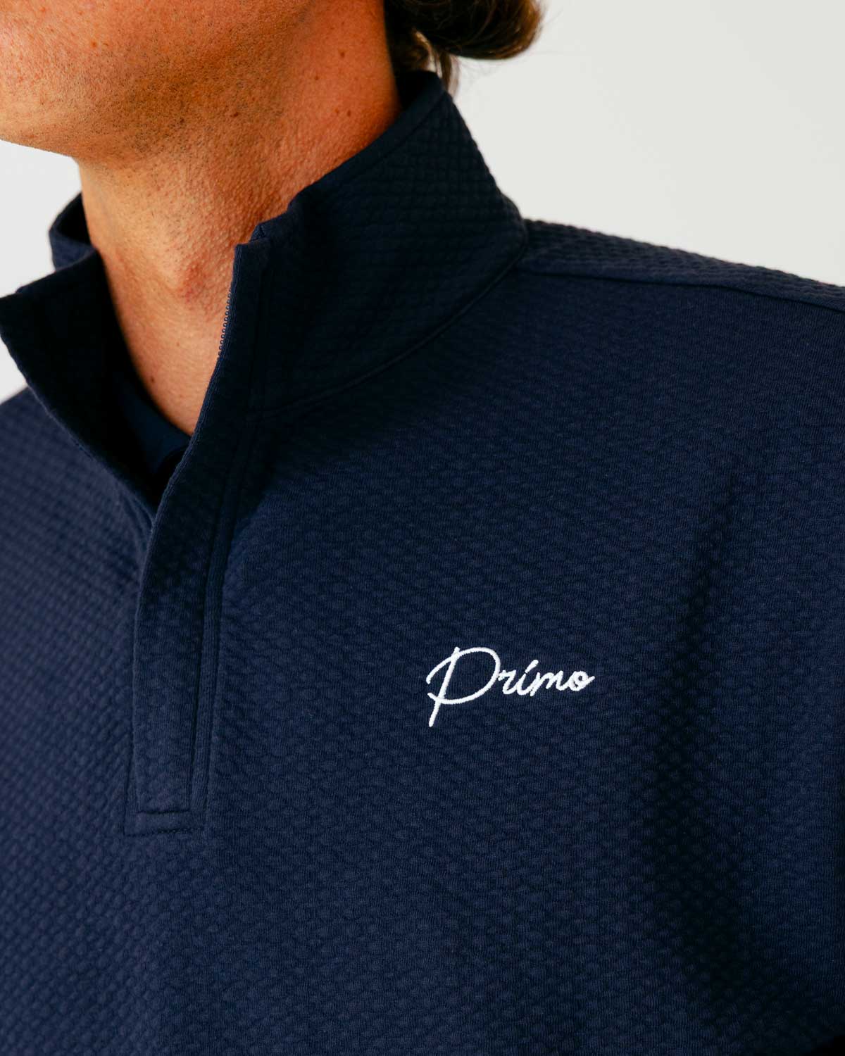 Grant Horvat Essentials Navy Waffle Quarter Zip – Primo Golf Apparel