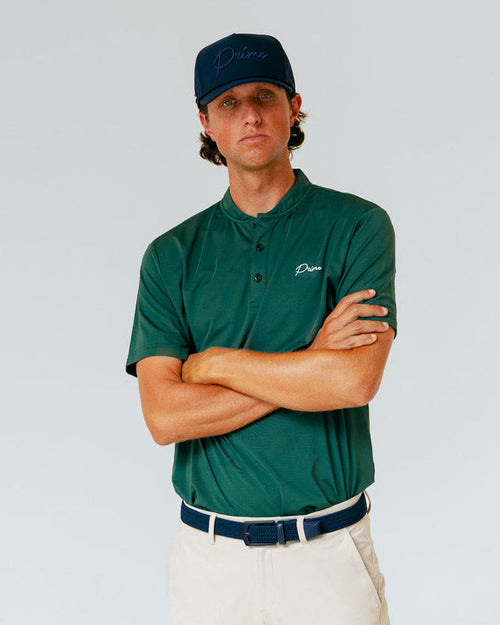 Grant Horvat Essentials Blade Polo - Pine Needle