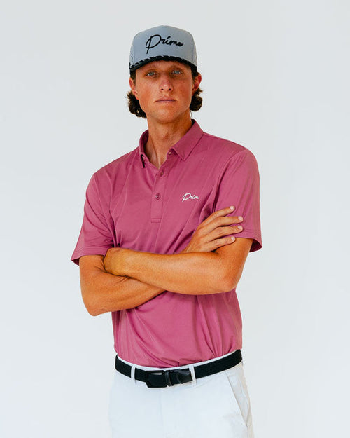 Grant Horvat Essentials Classic Polo - Salmon