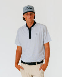 Grant Horvat Essentials Blade Polo - White & Black Stripes