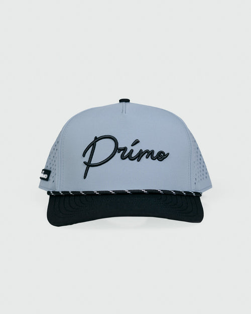 Grant Horvat Cursive Hat - Light Gray & Black
