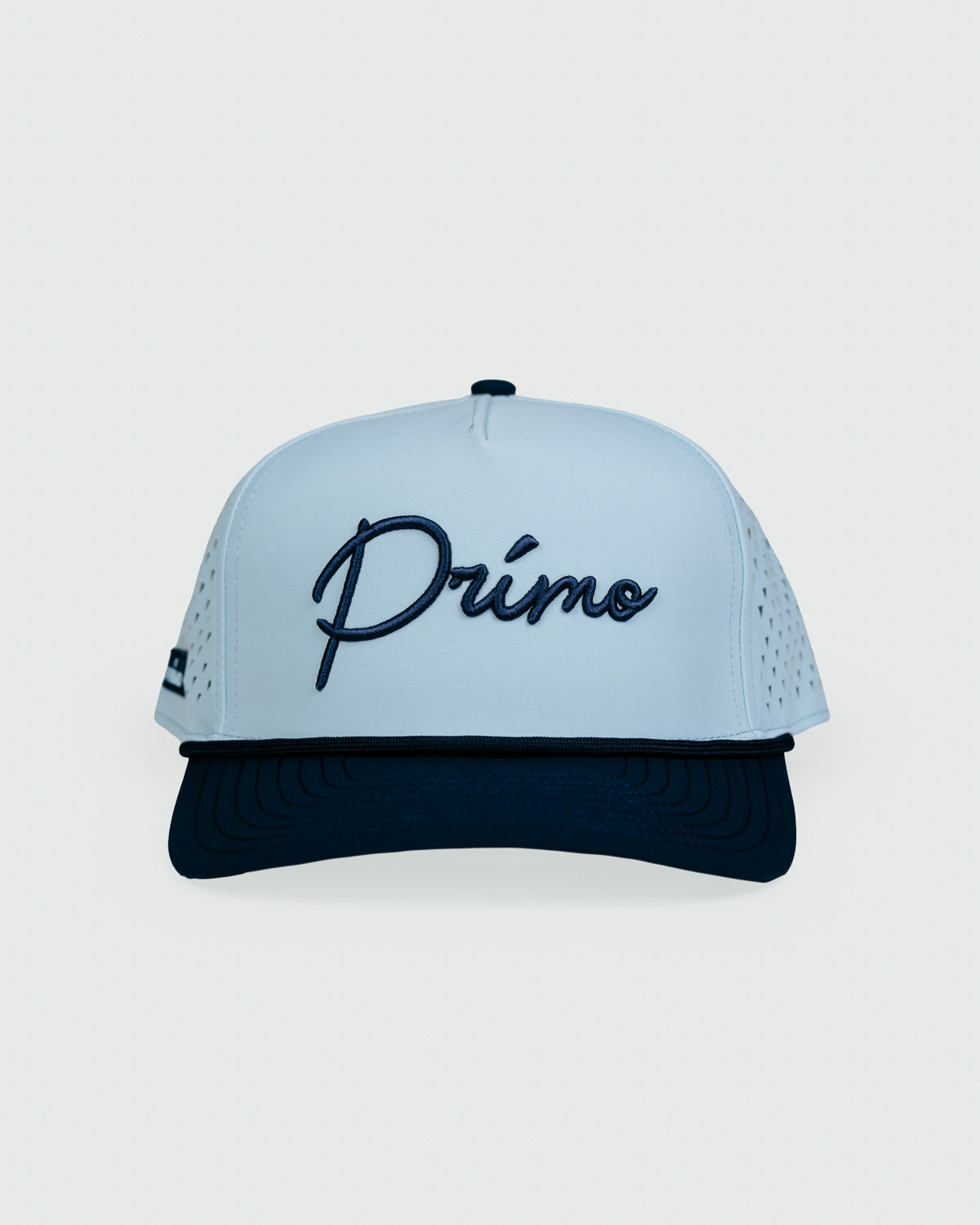 Grant Horvat Cursive Hat - Light Blue & Navy