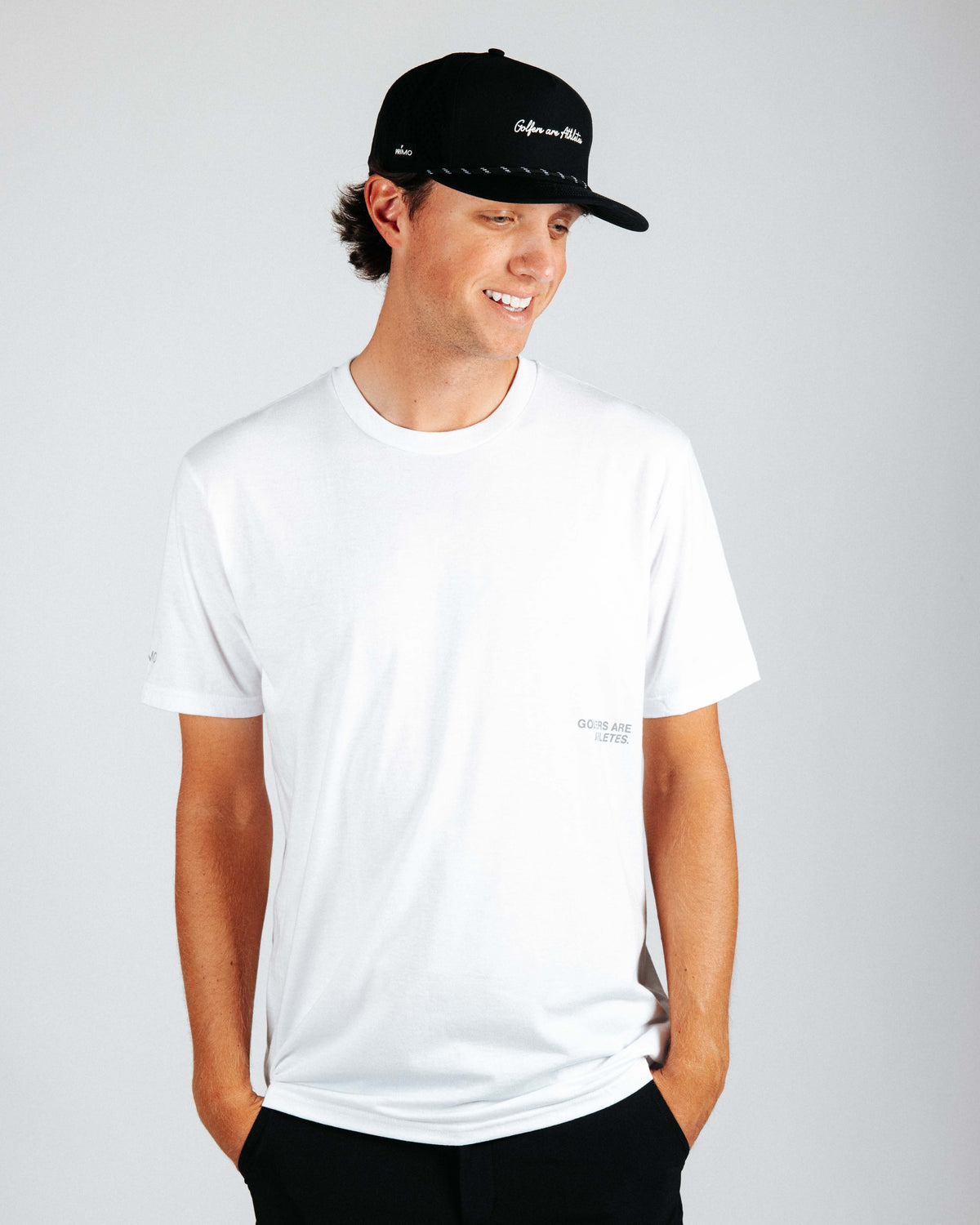 Grant Horvat Golfers are Athletes White Tee