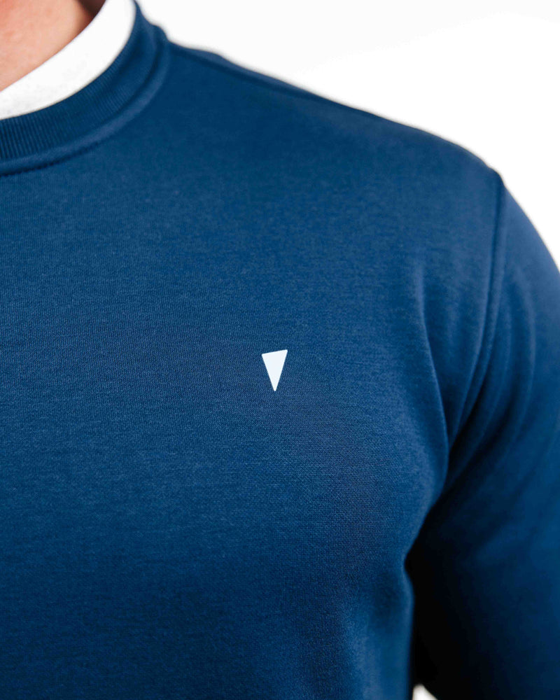 Grant Horvat Crew Neck Sweater Detail of Primo Flag