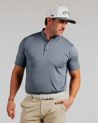 Cursive Blade Polo - Cursive Light Gray