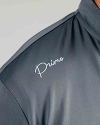 Gray Cursive Blade Polo