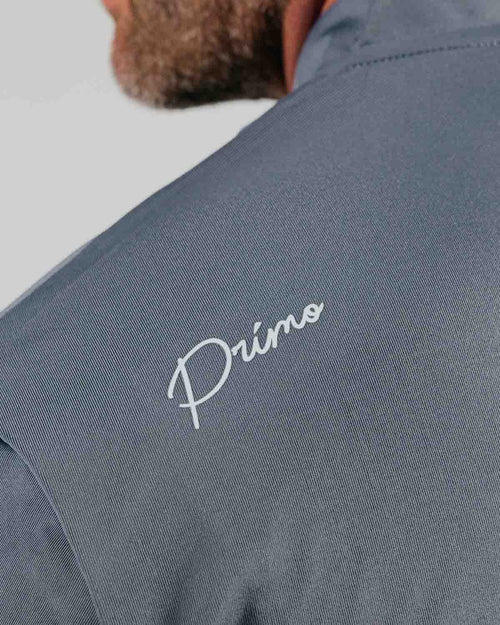 Gray Cursive Blade Polo