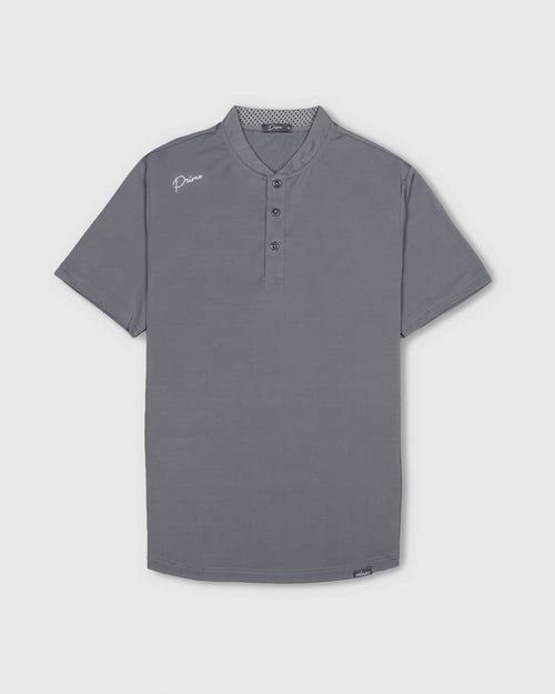 Gray Cursive Blade Polo