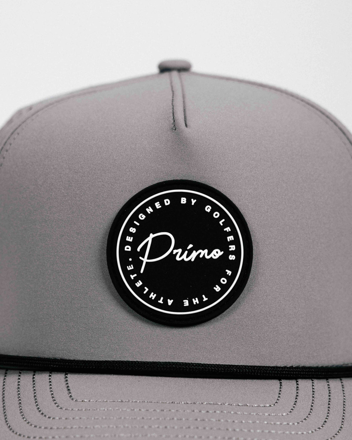 Gray Cursive Patch Hat