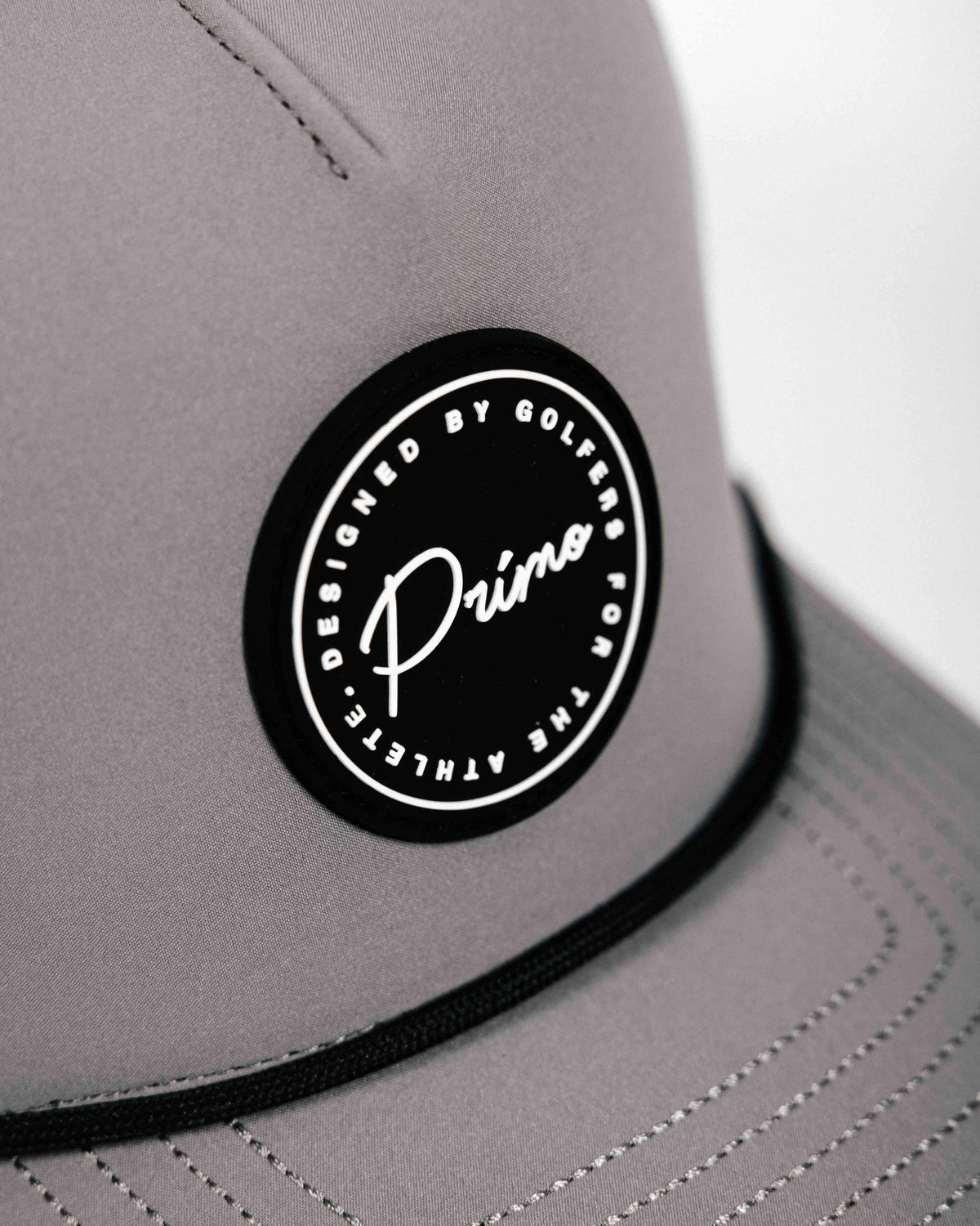 Gray Cursive Patch Hat