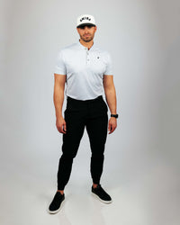 Light Gray Grove Blade Collar Polo