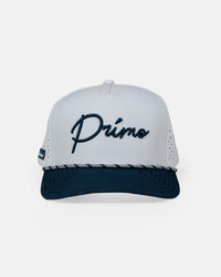 Cursive Hat - Gray & Navy