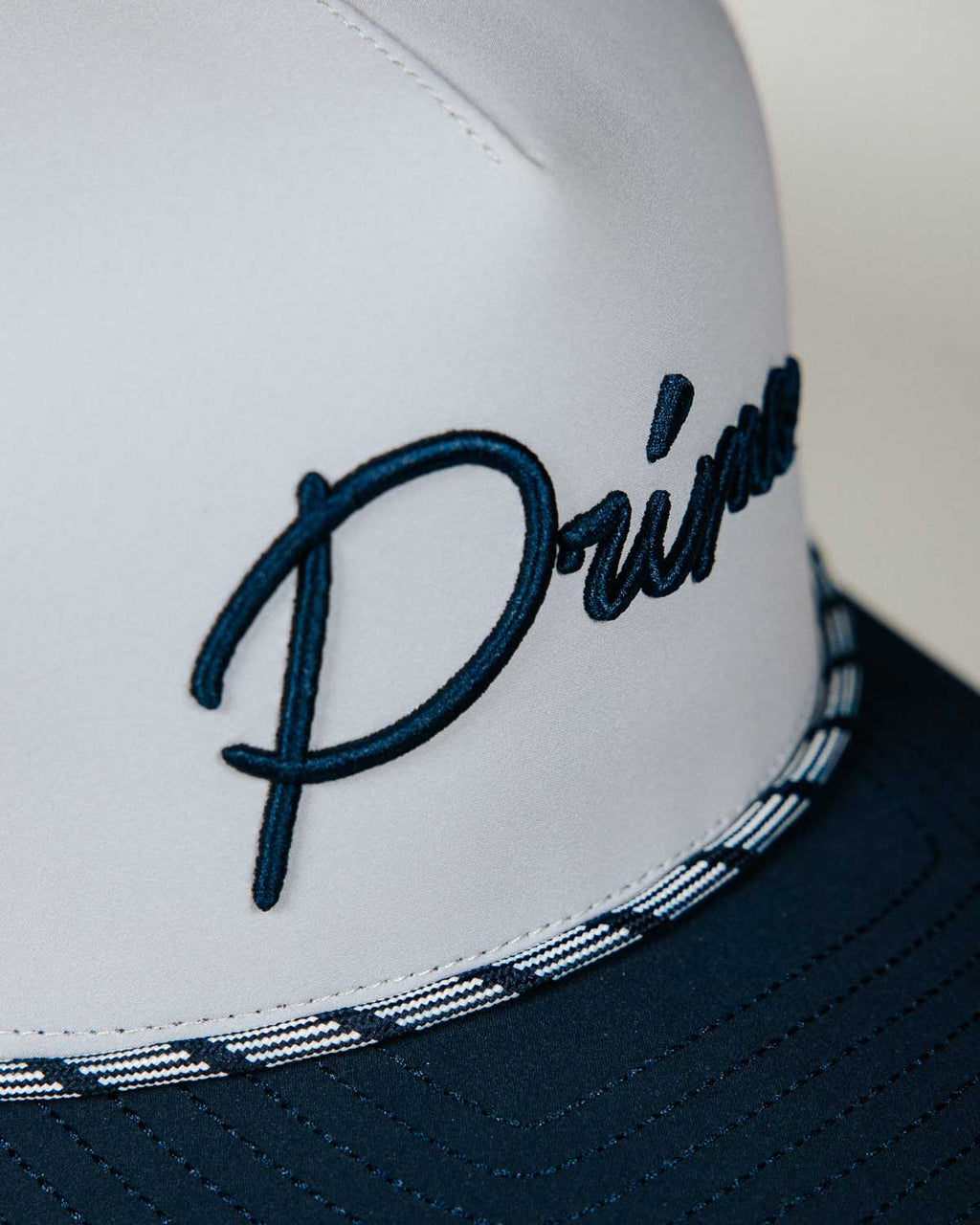 Gray + Navy Cursive Hat – Primo Golf Apparel