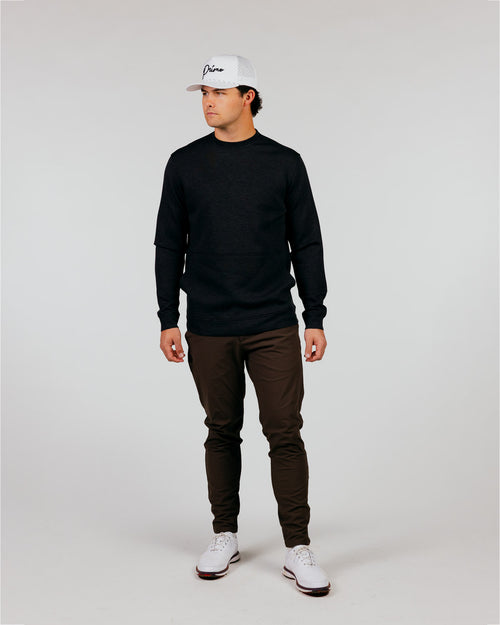 Heather Charcoal Fairway Crew Neck