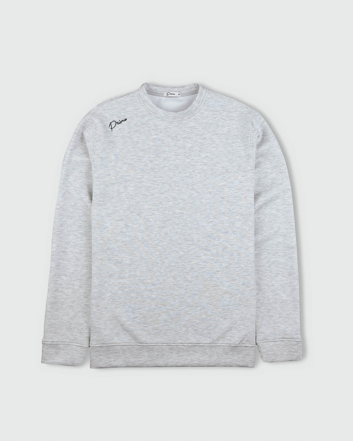 Heather Gray Cursive Golf Crew Neck