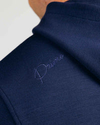 Navy Heather Short Sleeve Recovery Hoodie