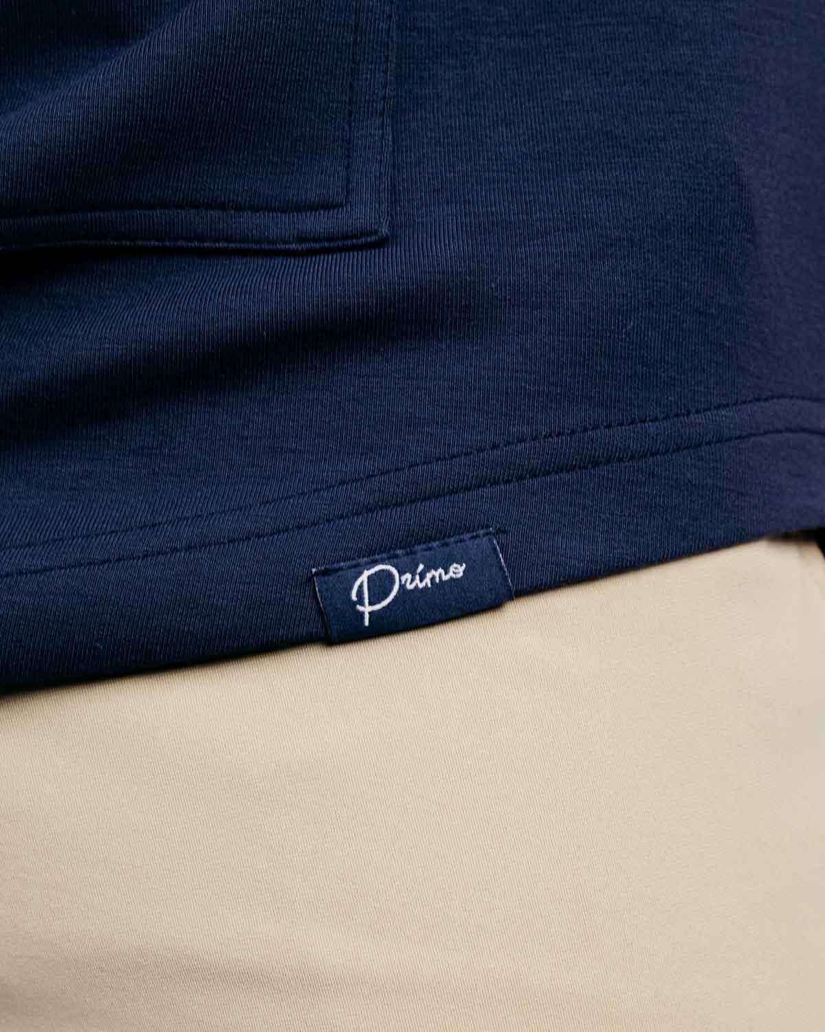 Navy Heather Short Sleeve Recovery Hoodie