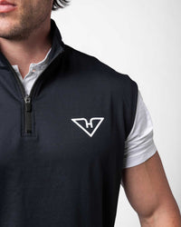 Black HyFlyers Quarter Zip Vest