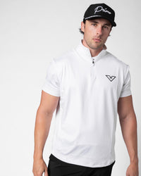 White HyFlyers Quarter Zip Vest