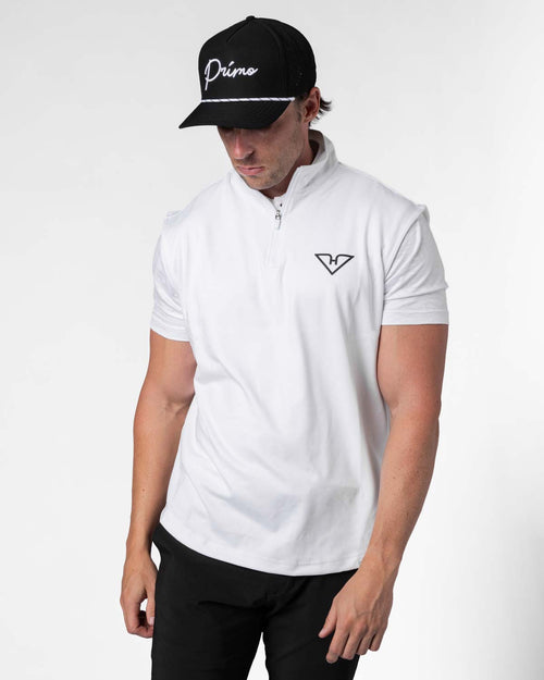 White HyFlyers Quarter Zip Vest