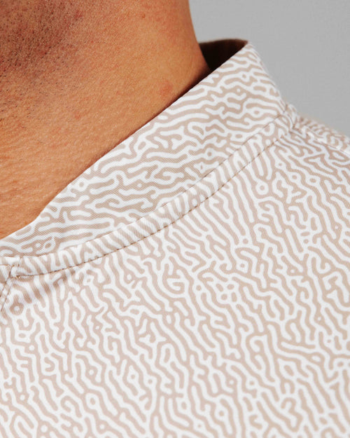 Khaki Maze Blade Polo