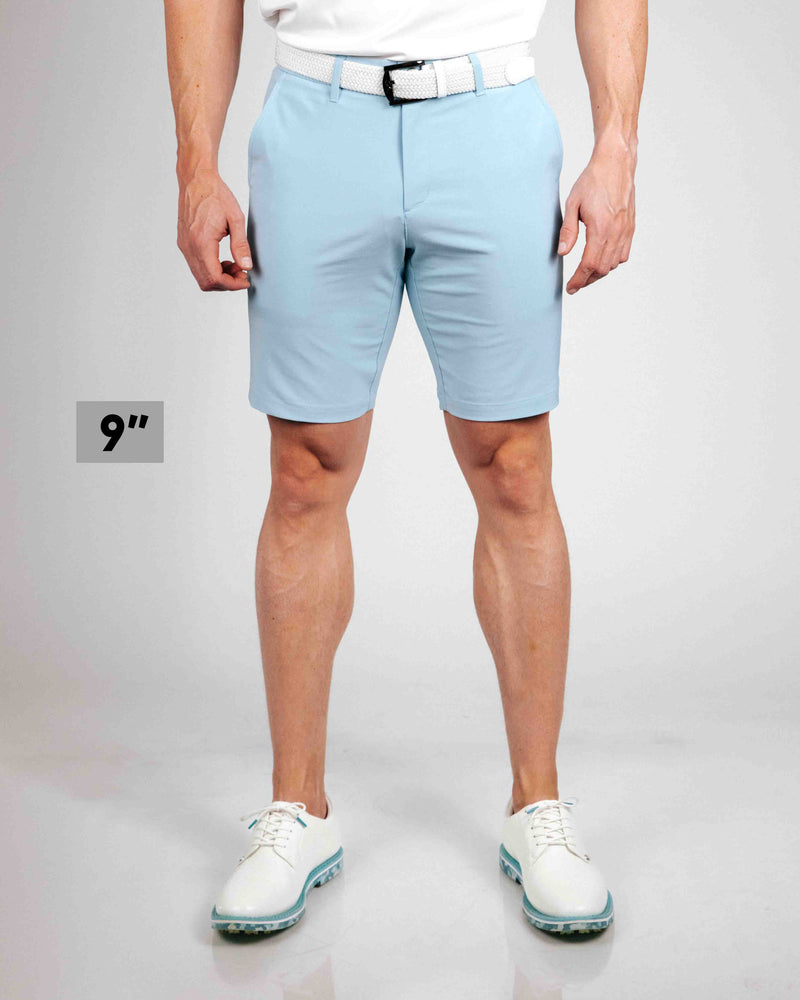 Primo Golf Light Blue Shorts 9"