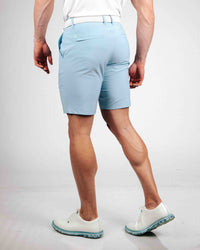 Primo Golf Light Blue Shorts 9" Back of Shorts