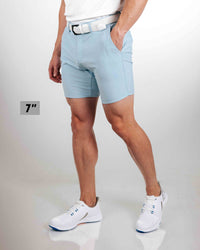 Primo Golf Light Blue Shorts 7"