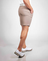 Primo Golf Light Brown Shorts 9" Back Side