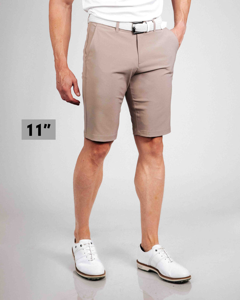 Primo Golf Light Brown Shorts 11"