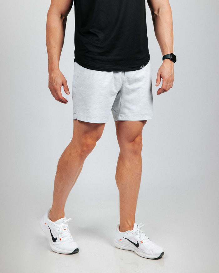 Men's Light Gray Active Shorts w/Liner