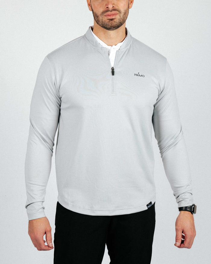 Light Gray Blade Quarter Zip