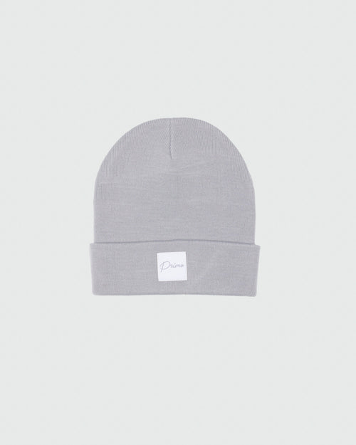 Men’s Cursive Beanie - Light Gray