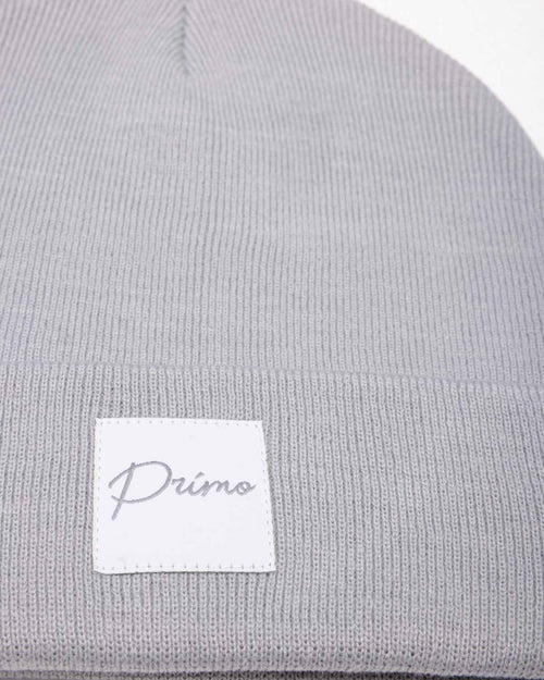 Light Gray Cursive Beanie