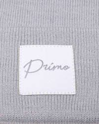 Light Gray Cursive Beanie