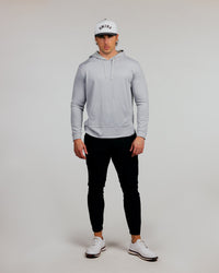 Light Gray Cursive Golf Hoodie
