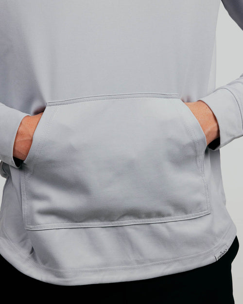 Light Gray Cursive Golf Hoodie