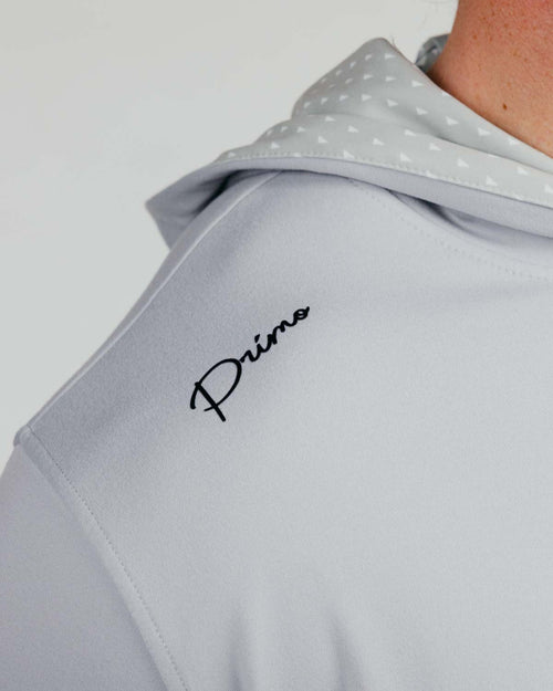 Light Gray Cursive Golf Hoodie