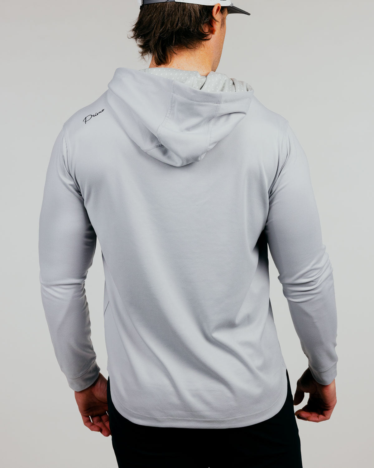 Light Gray Cursive Golf Hoodie