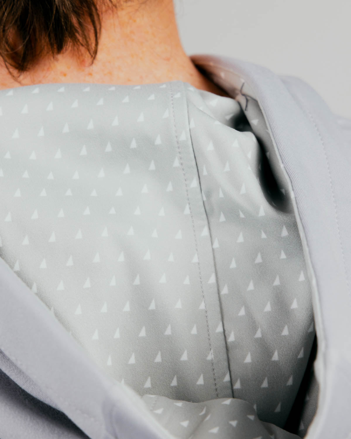 Light Gray Cursive Golf Hoodie