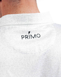 Classic Collar - Light Gray Leaf Primo logo on back of neck