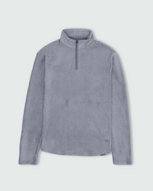 Light Gray Polar Fleece Q Zip