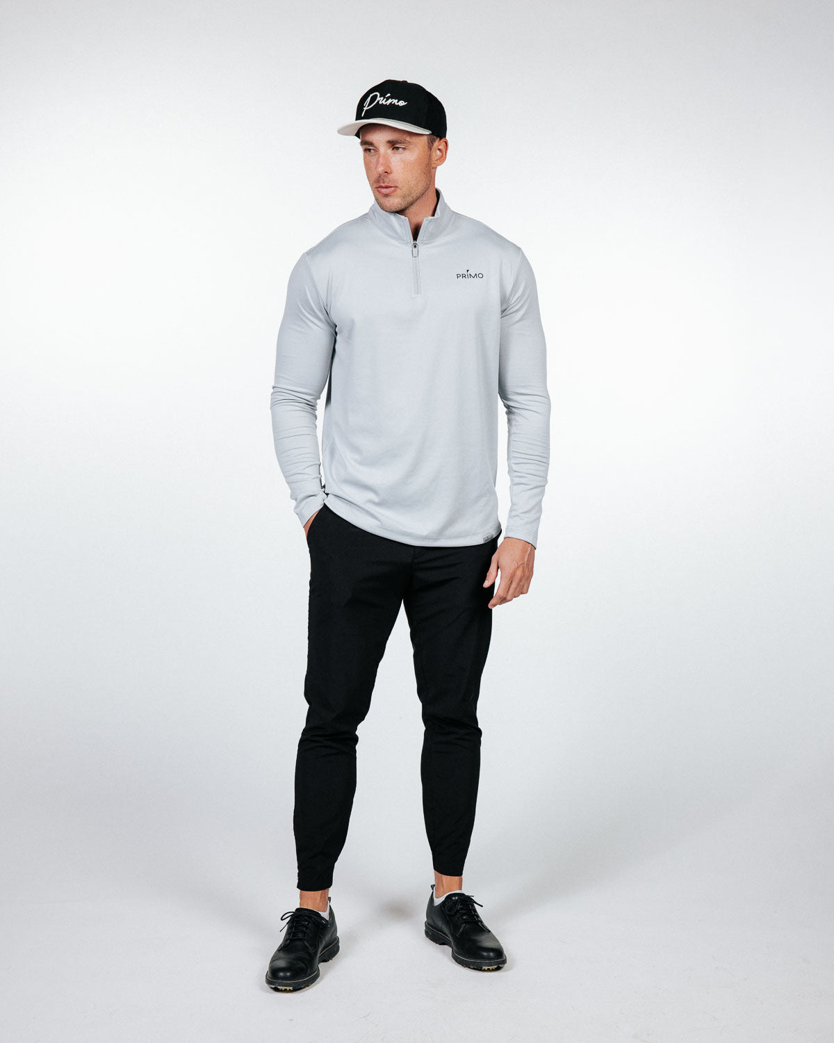 Light Gray Classic Quarter Zip – Primo Golf Apparel