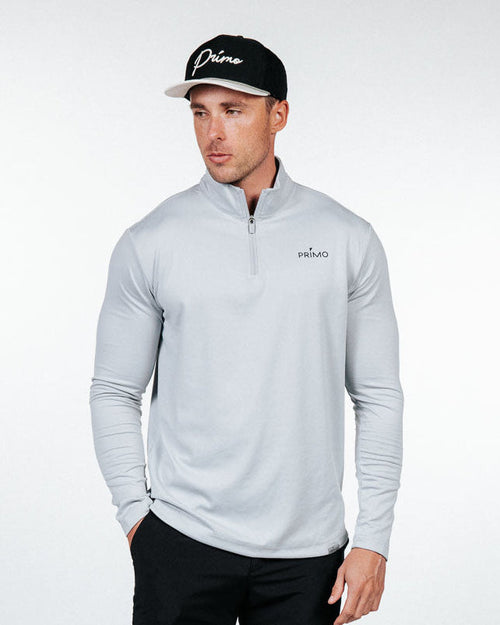 Primo Golf Quarter Zip - Light Gray