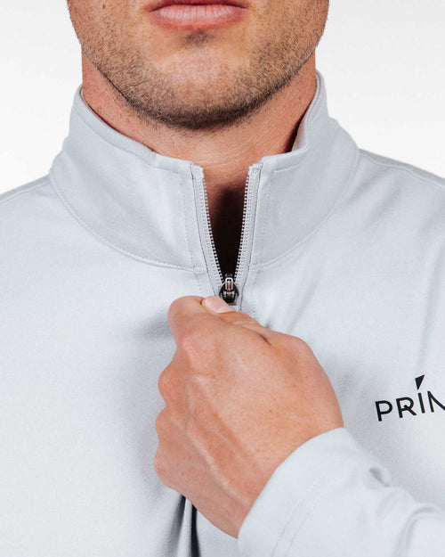 Light Gray Classic Quarter Zip