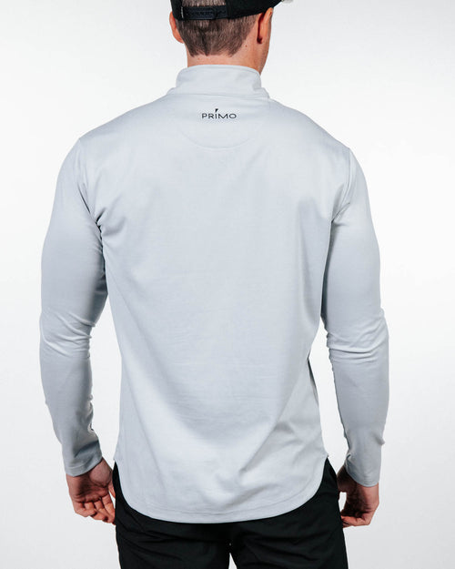 Light Gray Classic Quarter Zip