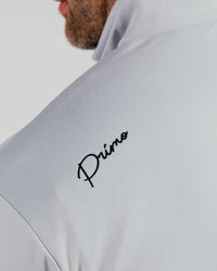 Light Gray Cursive Quarterzip